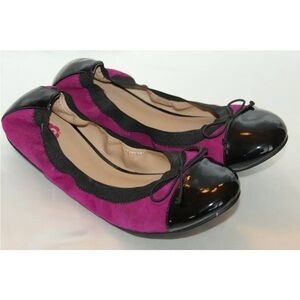BP Nordstrom violet suede cap toe ballet flats
